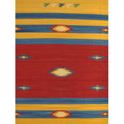 Pasargad Anatolian Collection Flat Weave Cotton Area Rug - Multi, 96" x 120" (pbb-01 8x10)