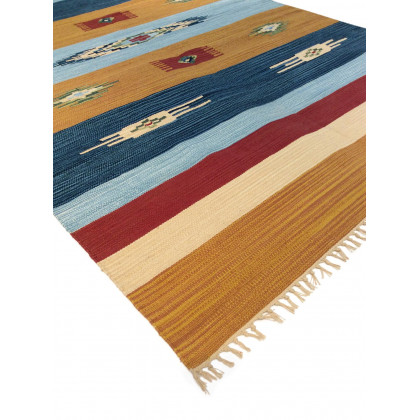 Pasargad Anatolian Collection Flat Weave Cotton Area Rug - Multi, 72" x 108" (pbb-02 6x9)