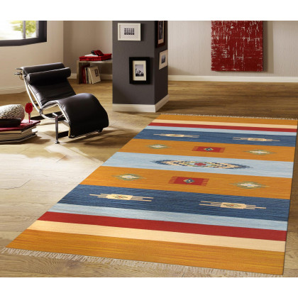 Pasargad Anatolian Collection Flat Weave Cotton Area Rug - Multi, 72" x 108" (pbb-02 6x9)