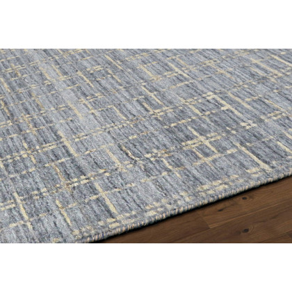 Pasargad Slate Collection Hand-Loomed Silk and Wool Rug (PBFE-01 8X10) - 96'' x 120''