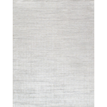 Pasargad - Slate Collection Hand-Loomed Ivory/Beige Bamboo Silk and Wool Area Rug PBFE-02