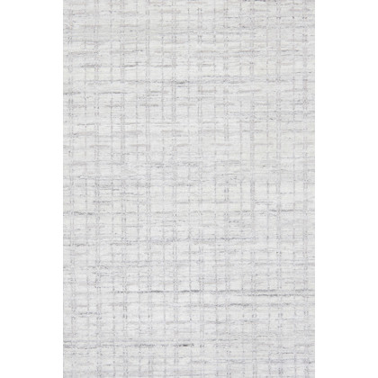 Pasargad Slate Collection Hand-Loomed Ivory/Silver Bamboo Silk and Wool Area Rug (PBFE-04 9X12) - 108'' x 144''