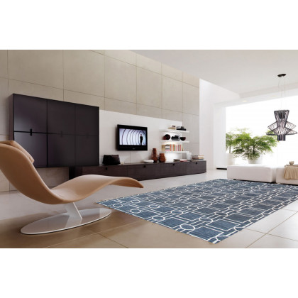 Pasargad Transitional Collection Hand-Tufted Silk and Wool Area Rug (PBW-1SAM 4X6) - 48'' x 72''