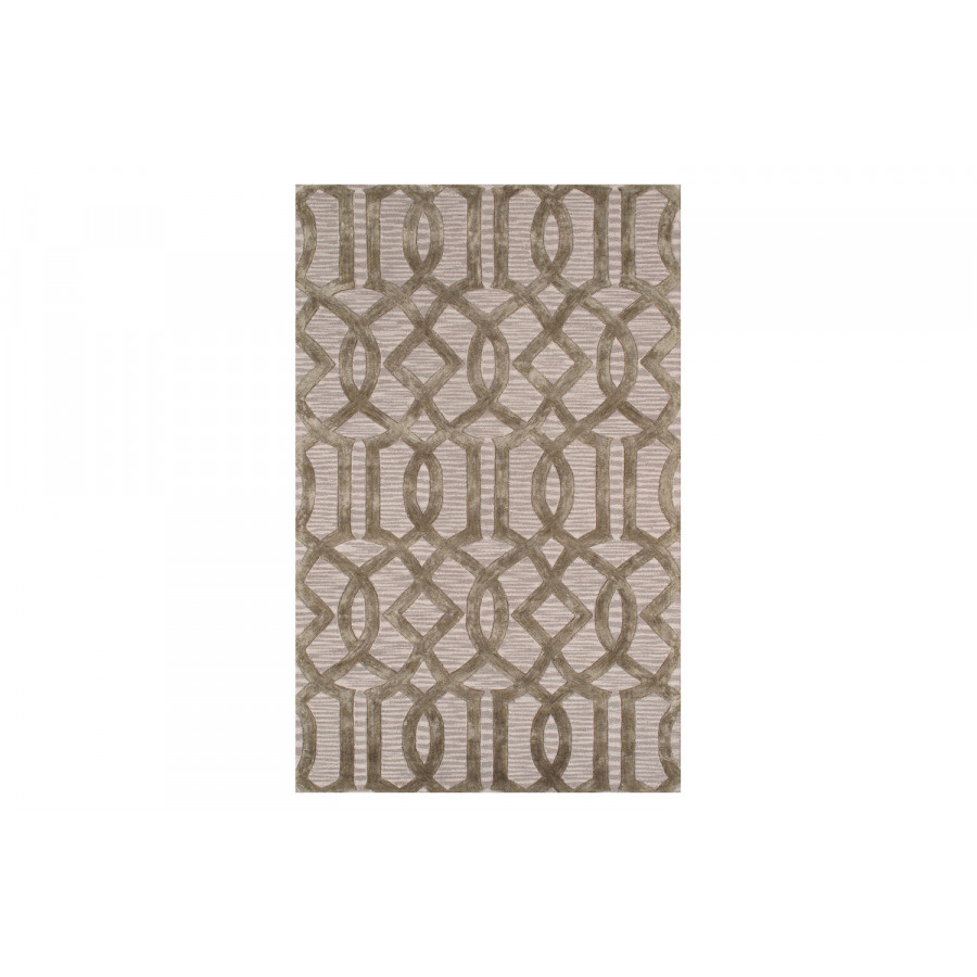 Pasargad - Transitional Collection Hand-Tufted Silk and Wool Area Rug 60'' x 96'' (PBW-765BGE 5X8)