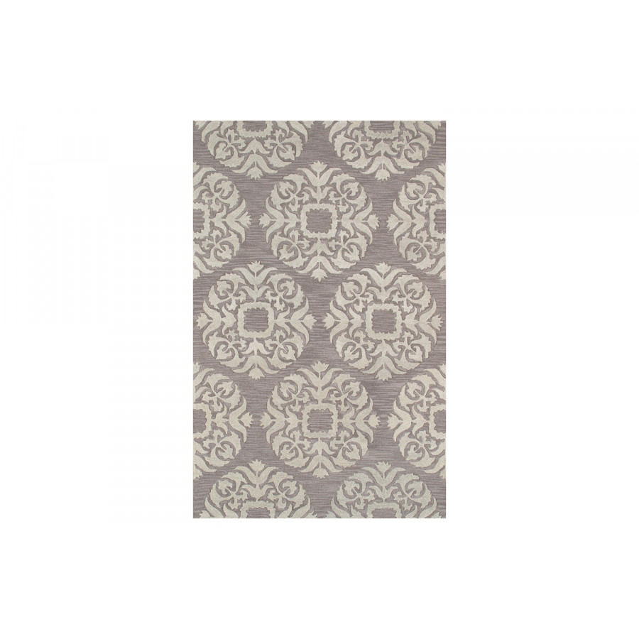 Pasargad - Transitional Collection Hand-Tufted Lamb's Wool Area Rug 60'' x 96'' (PBW-784GRY 5X8)
