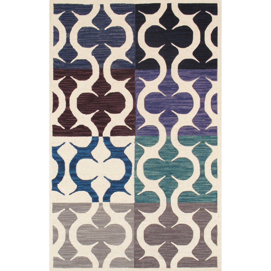Pasargad - Transitiona Collection Hand-Tufted Lamb's Wool Area Rug in Multi, 60" x 96" (PBW-786CHART 5X8)