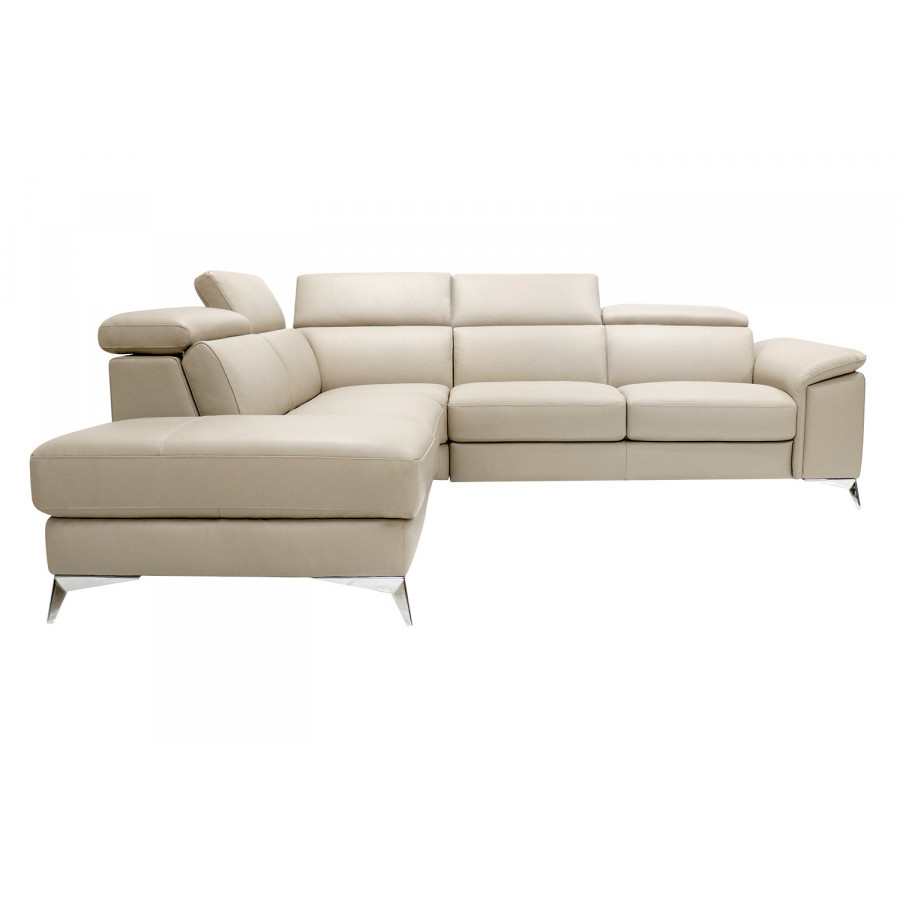 Pasargad - Modena Collection Italian Leather Sectional Sofa PC-1694M