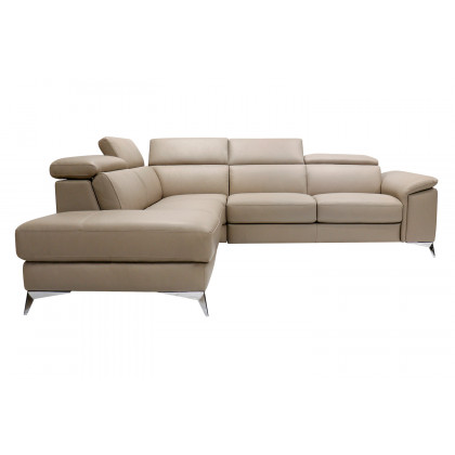 Pasargad - Modena Collection Italian Leather Sectional Sofa PC-1694M