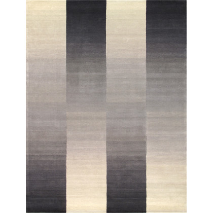 Pasargad - Rodeo Collection Hand-Tufted Silver/Ivory Bamboo Silk and Wool Area Rug PCC-01