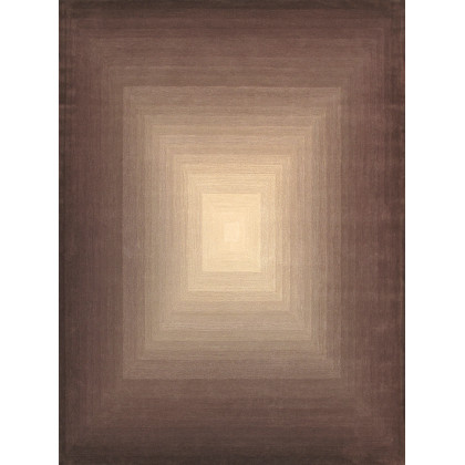 Pasargad - Rodeo Collection Hand-Tufted Brown/Ivory Bamboo Silk and Wool Area Rug PCC-03