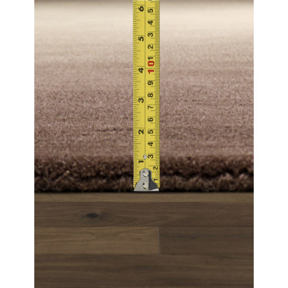 Pasargad Rodeo Collection Hand-Tufted Bamboo Silk/Wool Area Rug - Brown/Ivory, 93" x 117" (PCC-03 8X10)