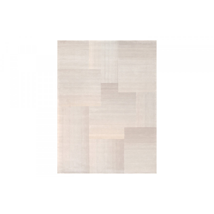 Pasargad - Rodeo Collection Hand-Tufted Silver/Blue Bamboo Silk and Wool Area Rug PCC-06