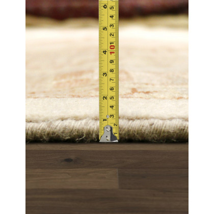 Pasargad - Oushak Collection Hand-Knotted Lamb's Wool Area Rug in Ivory, 141" x 179" (PD-1324 12X15)