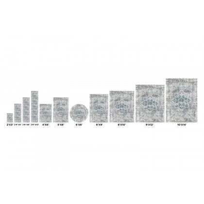 Pasargad Efes Design Power Loom Area Rug (PD-167B 4X6) - 48'' x 72''