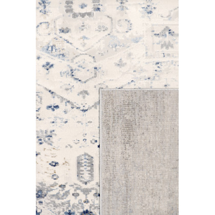 Pasargad Efes Collection Power Loom Polypropylene/Polyester Area Rug - L. Gray/L. Blue, 144" x 180" (pd-169b 12x15)