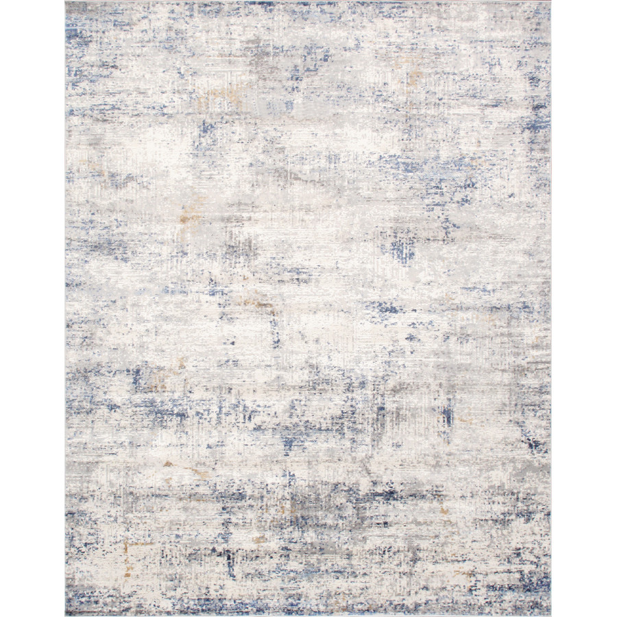 Pasargad Efes Collection Power Loom Polypropylene/Polyester Area Rug - L. Gray/L. Blue, 102" x 138" (pd-171b 9x12)