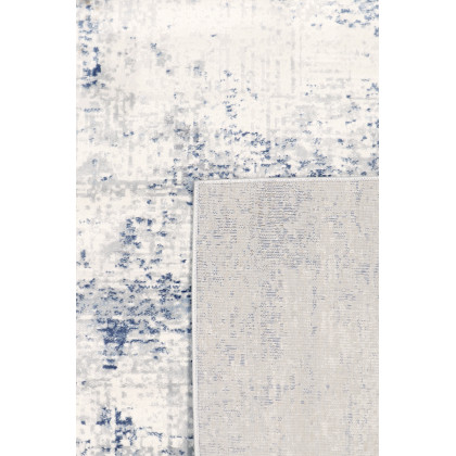 Pasargad Efes Collection Power Loom Polypropylene/Polyester Area Rug - L. Gray/L. Blue, 102" x 138" (pd-171b 9x12)