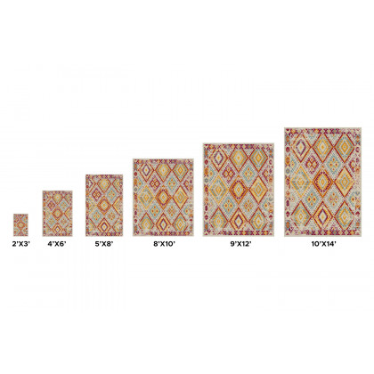 Pasargad Aldora Design Power Loom Area Rug (PD-474A 4X6) - 48'' x 72''