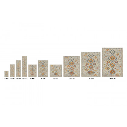 Pasargad Aldora Design Power Loom Area Rug (PD-476A 4X6) - 48'' x 72''