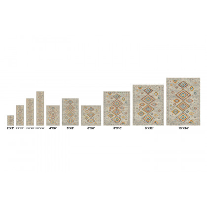 Pasargad Aldora Design Power Loom Area Rug (PD-476C 4X6) - 48'' x 72''