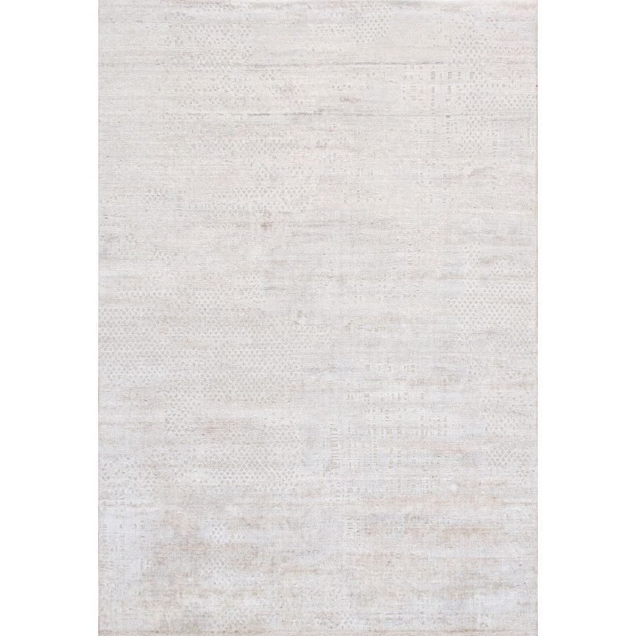 Pasargad - Amari Collection Hand-Loomed Bamboo Silk/Wool Area Rug in Beige, 64" x 92" (PDC-112 5x8)