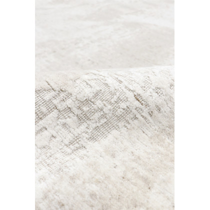 Pasargad - Amari Collection Hand-Loomed Bamboo Silk/Wool Area Rug in Ivory/Beige, 64" x 92" (PDC-133 5x8)