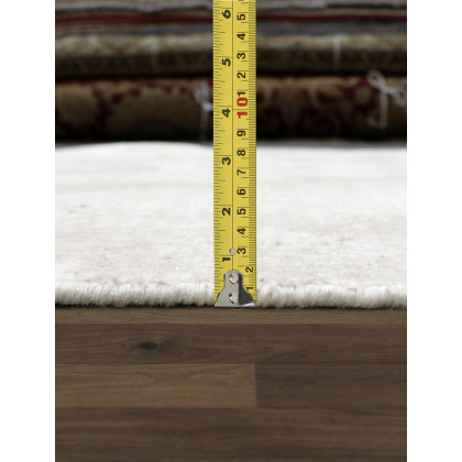 Pasargad - Amari Collection Hand-Loomed Bamboo Silk/Wool Area Rug in Ivory/Beige, 64" x 92" (PDC-133 5x8)