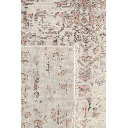 Pasargad - Transitional Collection Hand-Knotted Bamboo Silk/Wool Area Rug in Silver/Copper, 97" x 119" (pdc-2498 8x10)