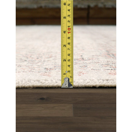 Pasargad - Transitional Collection Hand-Knotted Bamboo Silk/Wool Area Rug in Silver/Copper, 97" x 119" (pdc-2498 8x10)