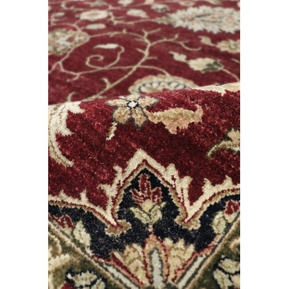 Pasargad - Agra Collection Hand-Knotted Lamb's Wool Area Rug in Red/Beige, 116" x 159" (PDC-504 10X13)