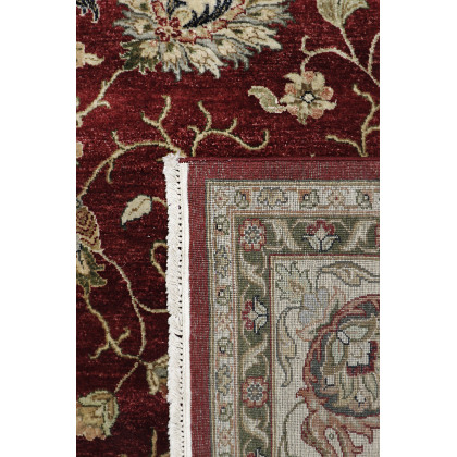 Pasargad - Agra Collection Hand-Knotted Lamb's Wool Area Rug in Red/Beige, 116" x 159" (PDC-504 10X13)