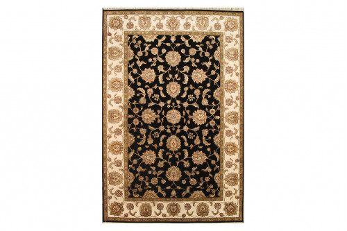 Pasargad™ - Agra Collection Hand-Knotted Silk and Wool Area Rug  74'' x 111'' (PDDE-21 6X9)
