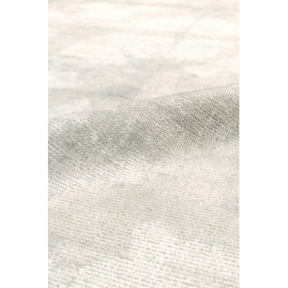 Pasargad Shibori Collection Hand-Loomed Bamboo Silk/Wool Area Rug - Ivory/L. Gold, 120" x 168" (PEL-14 10x14)