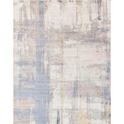 Pasargad - Modern Collection Hand-Loomed Bamboo Silk and Wool Area Rug 96'' x 120'' PEL-17