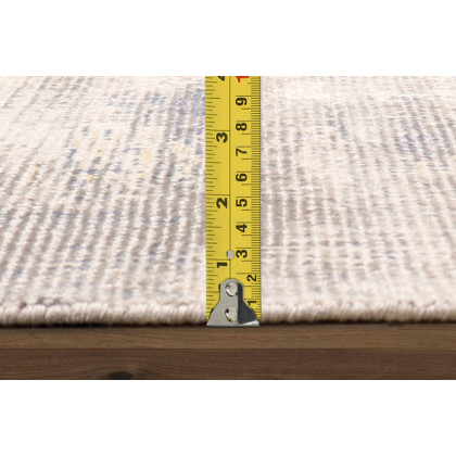 Pasargad Modern Collection Handloom Ivory Bamboo Silk and Wool Area Rug (PEL-46 6X9) - 72'' x 108''