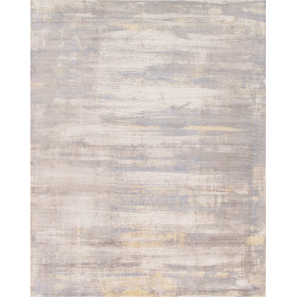 Pasargad - Modern Collection Handloom Ivory Bamboo Silk and Wool Area Rug PEL-46