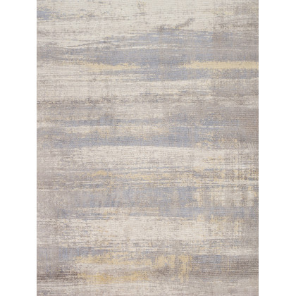 Pasargad Modern Collection Hand-Loomed Bamboo Silk/Wool Area Rug - Ivory/Gold, 96" x 120" (PEL-46 8X10)