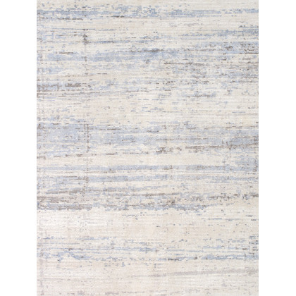 Pasargad - Modern Collection Handloom Silver Bamboo Silk and Wool Area Rug PEL-47
