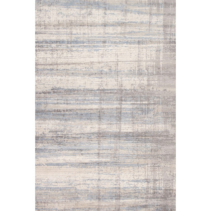 Pasargad Modern Collection Handloom Silver Bamboo Silk and Wool Area Rug (PEL-47 6X9) - 72'' x 108''