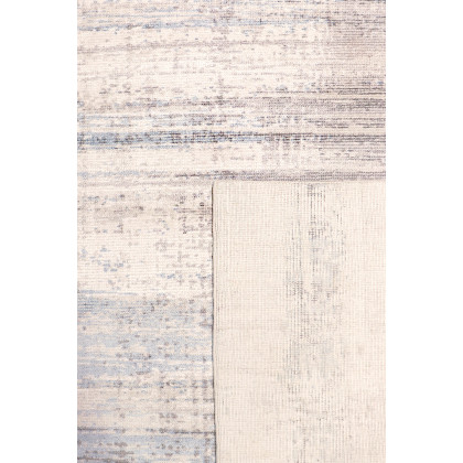 Pasargad Modern Collection Handloom Silver Bamboo Silk and Wool Area Rug (PEL-47 6X9) - 72'' x 108''