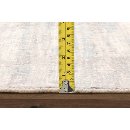 Pasargad Modern Collection Handloom Silver Bamboo Silk and Wool Area Rug (PEL-47 6X9) - 72'' x 108''