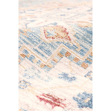 Pasargad Heritage Collection Power Loom L Blue and Ivory Area Rug (PFH-02 2.06X8) - 30'' x 96''