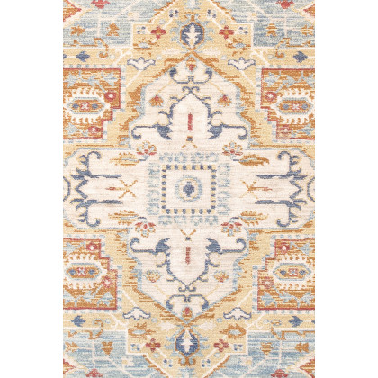 Pasargad Heritage Collection Power Loom L Blue and Ivory Area Rug (PFH-02 3X5) - 36'' x 60''