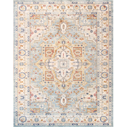 Pasargad - Heritage Collection Power Loom L Blue and Ivory Area Rug PFH-02