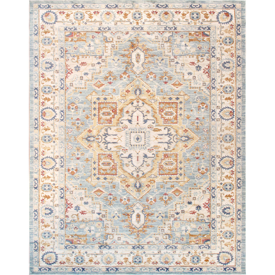 Pasargad - Heritage Collection Power Loom L Blue and Ivory Area Rug PFH-02