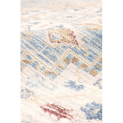 Pasargad Heritage Collection Power Loom Polypropylene/Polyester Area Rug - L. Blue/Ivory, 102" x 138" (pfh-02 9x12)