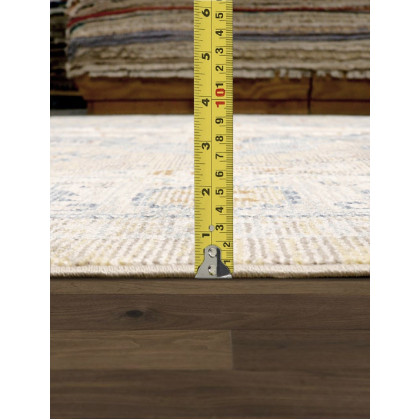 Pasargad - Heritage Collection Power Loom Polypropylene/Polyester Area Rug in Gold/Ivory, 120" x 168" (PFH-02GLD 10x14)