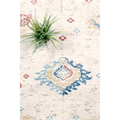 Pasargad Heritage Collection Power Loom Beige and Ivory Area Rug (PFH-03 2.06X8) - 30'' x 96''