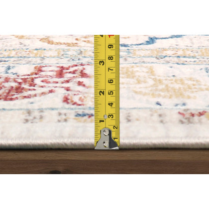 Pasargad Heritage Collection Power Loom Beige and Ivory Area Rug (PFH-03 2.06X8) - 30'' x 96''