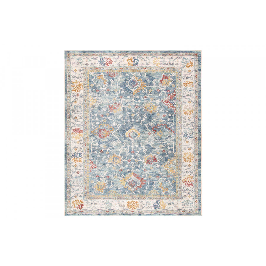 Pasargad Heritage Collection Power Loom L.Blue and Beige Area Rug (PFH-04 3X5) - 36'' x 60''